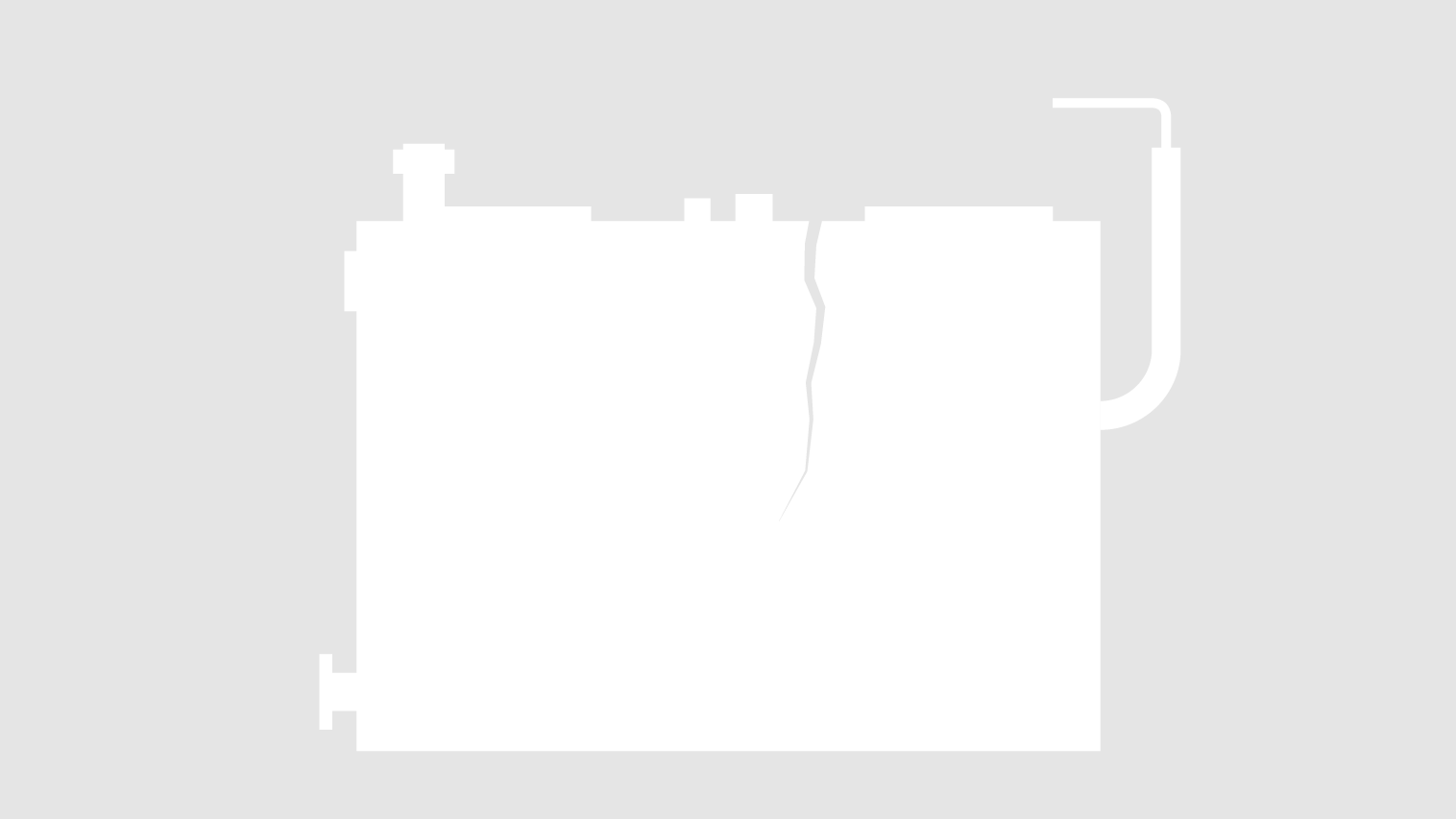 Sketch: Inspection of the inner walls of the separator