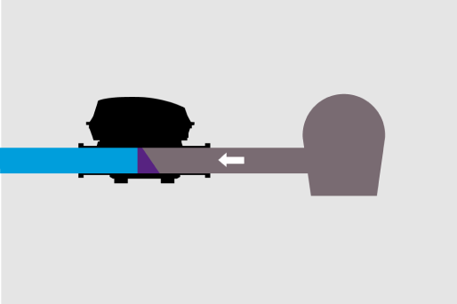 A closed flap prevents water from entering from the drain.