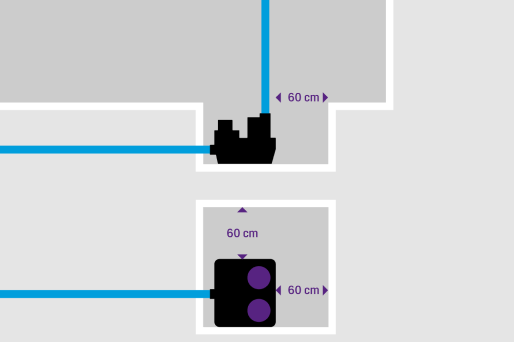 Space requirements for hybrid lifting stations Space requirements for hybrid lifting stations