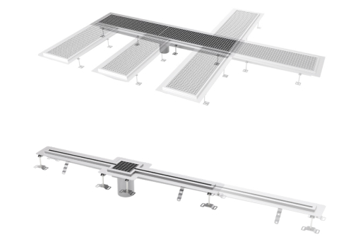Stainless steel box and slotted channels Stainless steel box and slotted channels