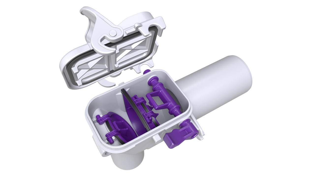 Quick maintenance without tools thanks to the quick-release closure