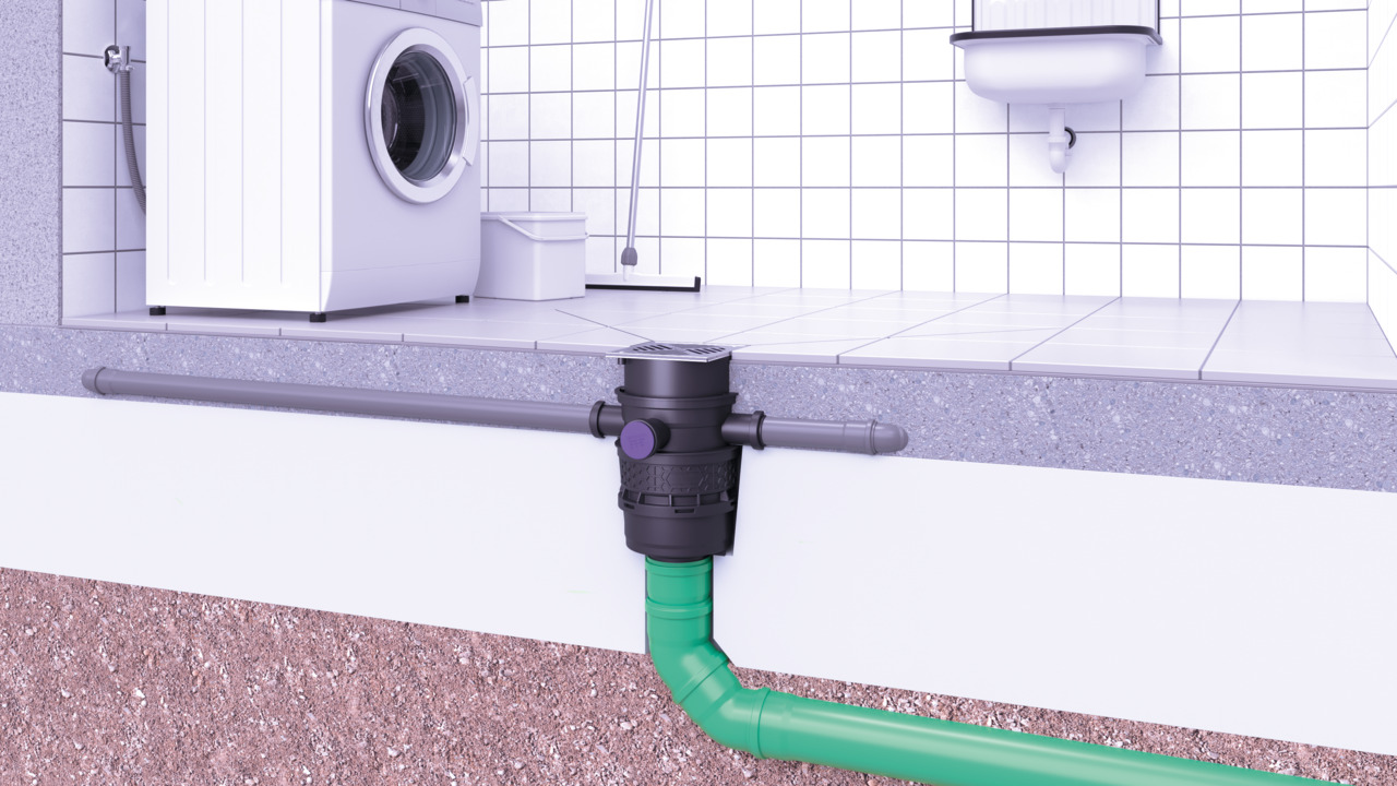 Installation guide: Basement drain – The Universale Plus in the basement Installation guide: Basement drain – The Universale Plus in the basement