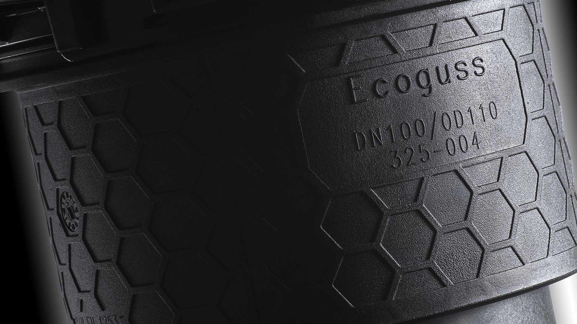 Detailed view of the Ecoguss drain body Detailed view of the Ecoguss drain body