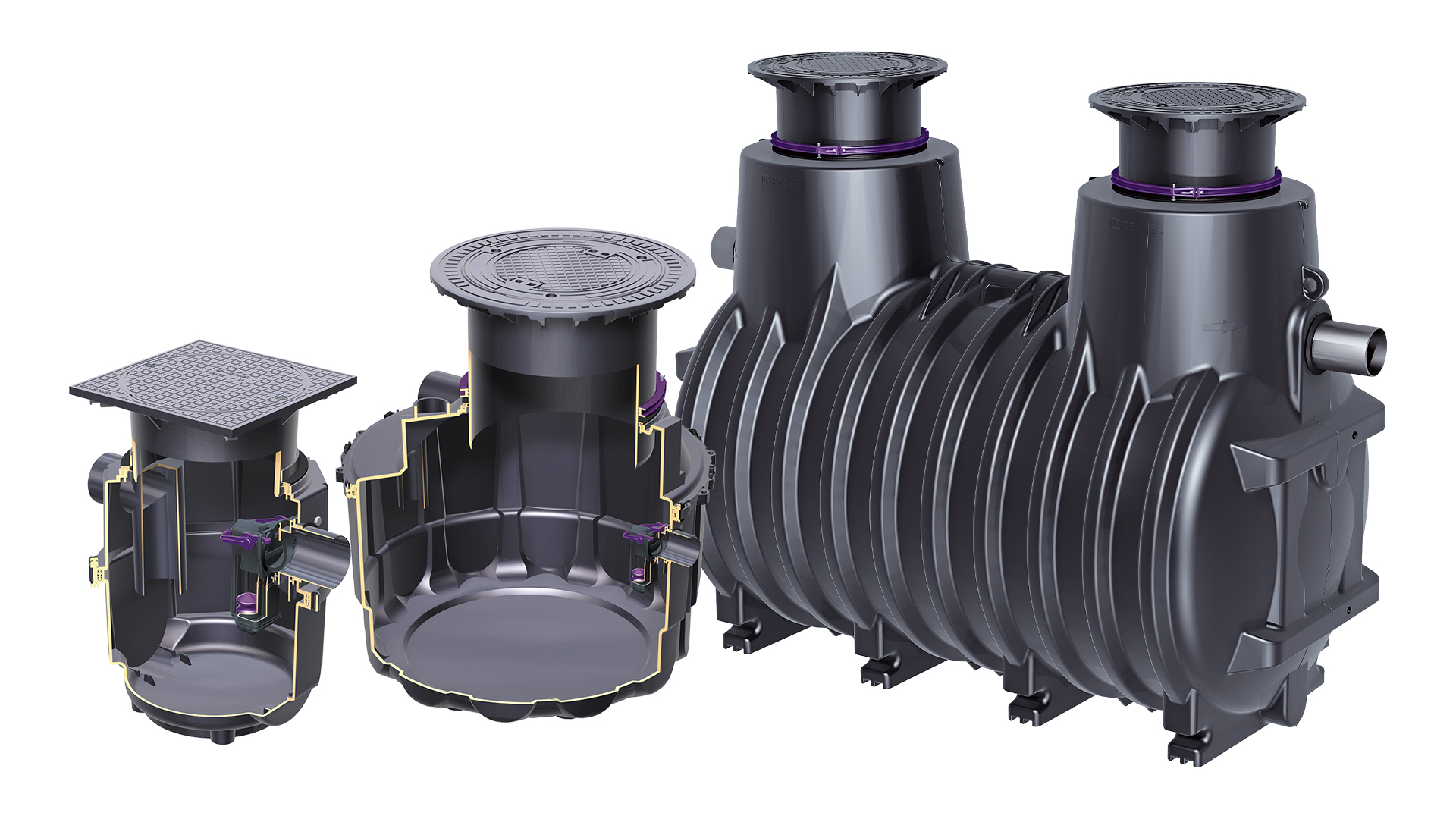 Light liquid separators in various sizes