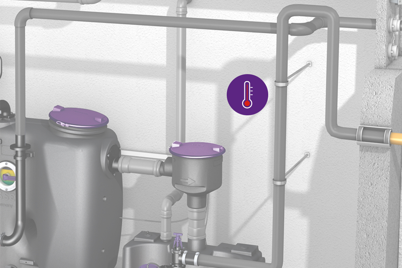 Diagram: Wastewater temperature