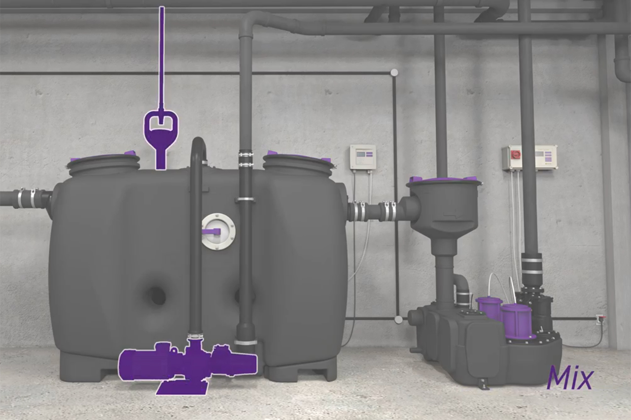 Emptying the EasyClean free Mix model