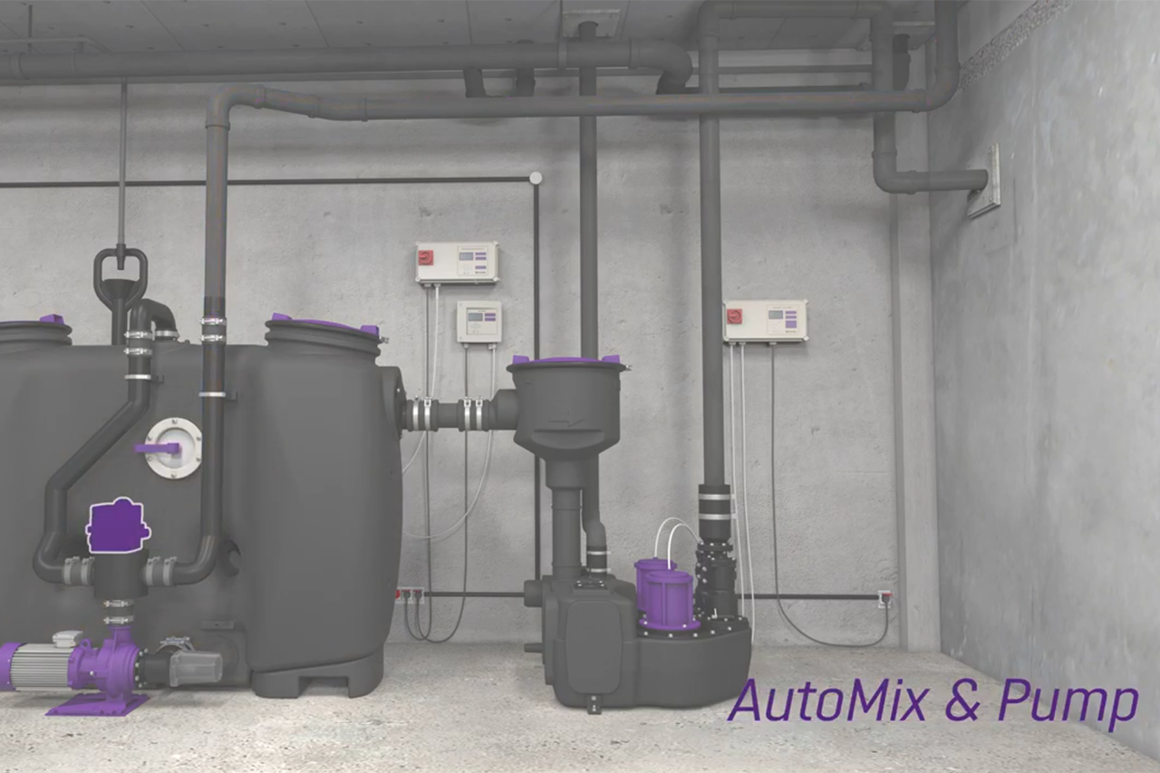 Draining the EasyClean free Auto Mix & Pump version