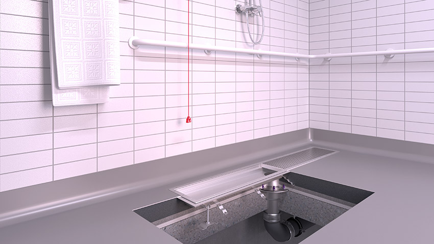 Stainless steel channels for thin floor coverings