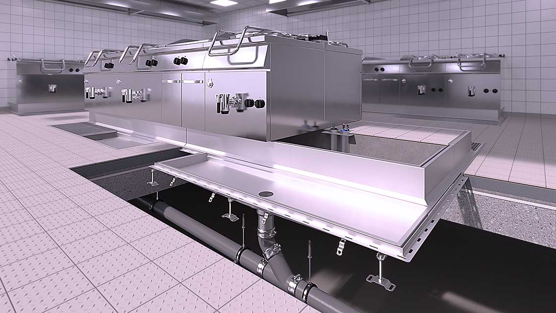 Base plinth channels