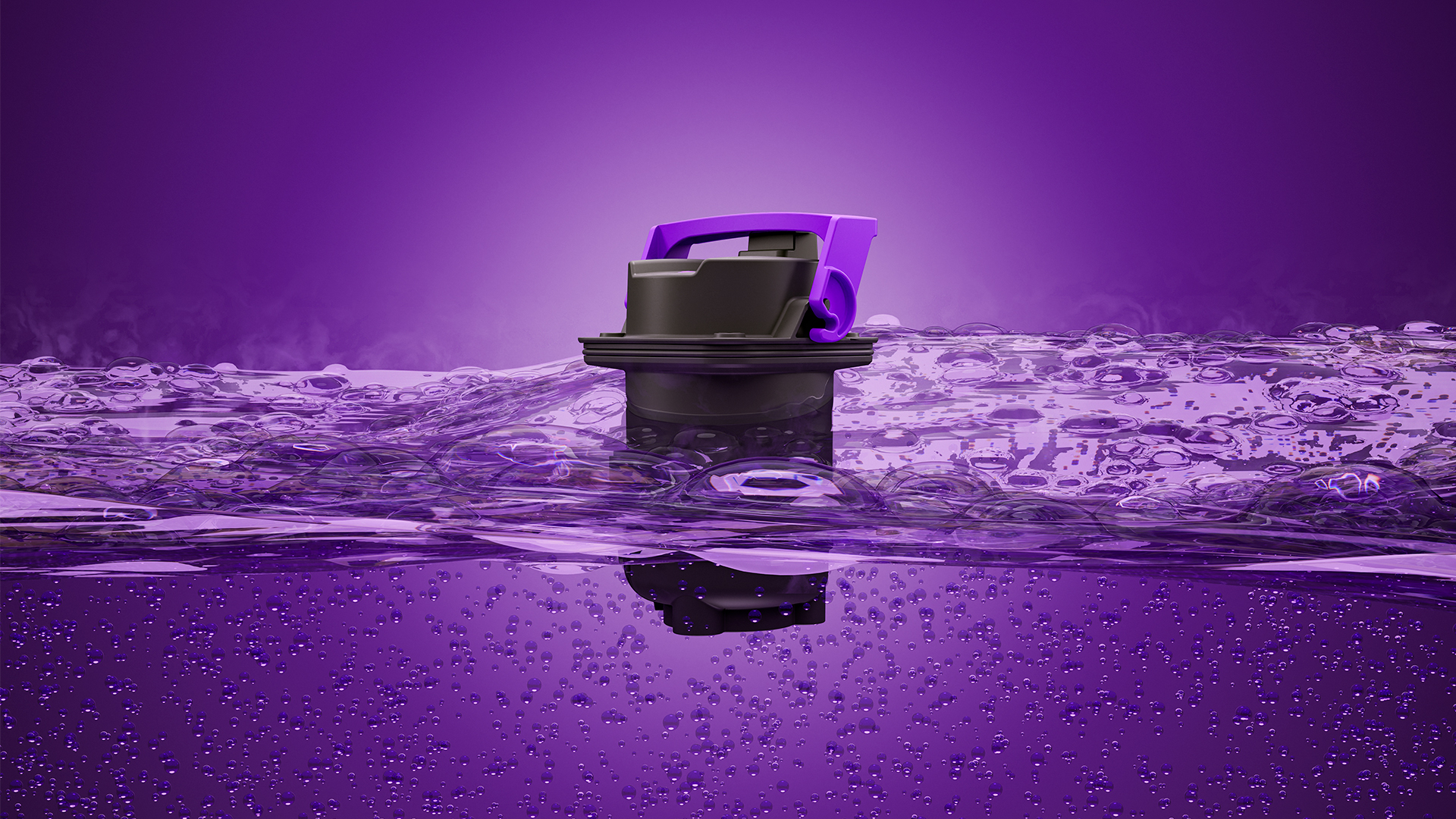 A pump that is submerged in corrosive wastewater.