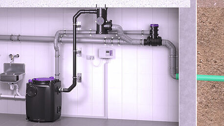 Installation guide for the CleverLoop system isolator and CleverVent ventilation valve in a basement room Installation guide for the CleverLoop system isolator and CleverVent ventilation valve in a basement room