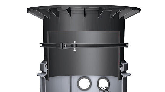 Aquapump Medium pumping station, variable upper section