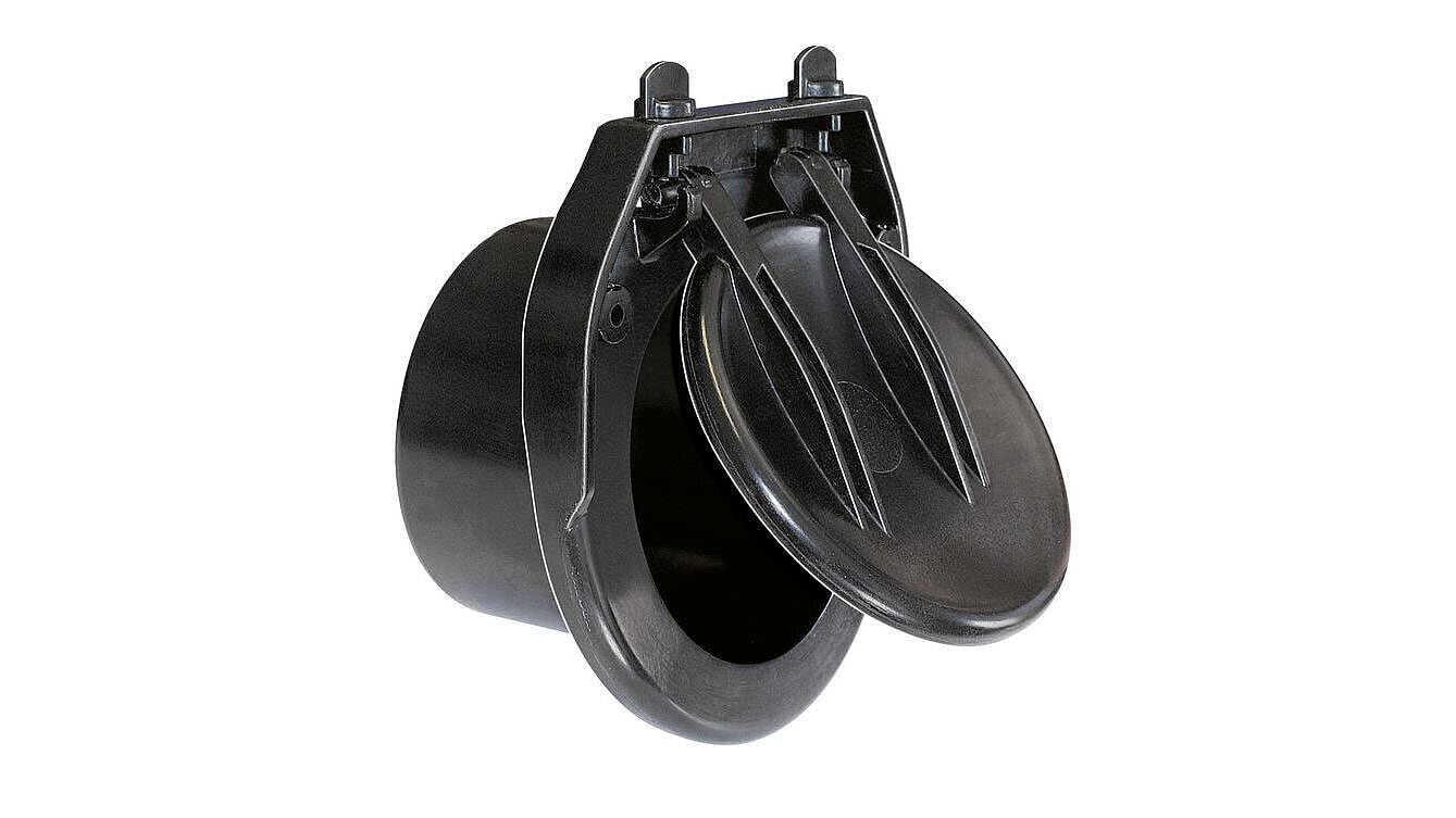 Pipe flap valve in DN 250