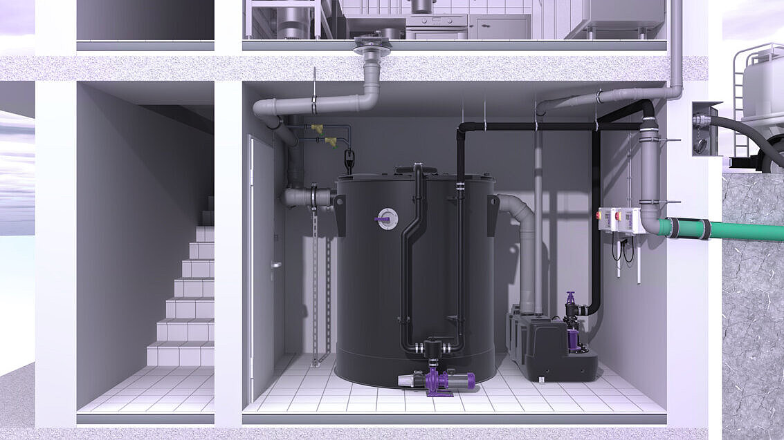 Installation guide for the EasyClean free round grease separator Installation guide for the EasyClean free round grease separator