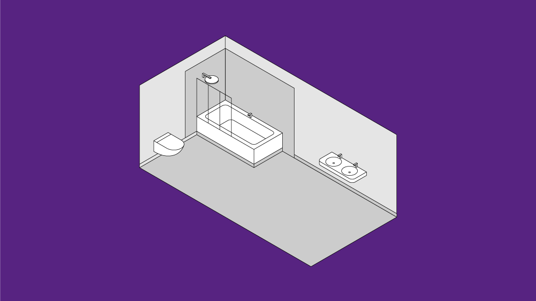 Bathroom layout sketch