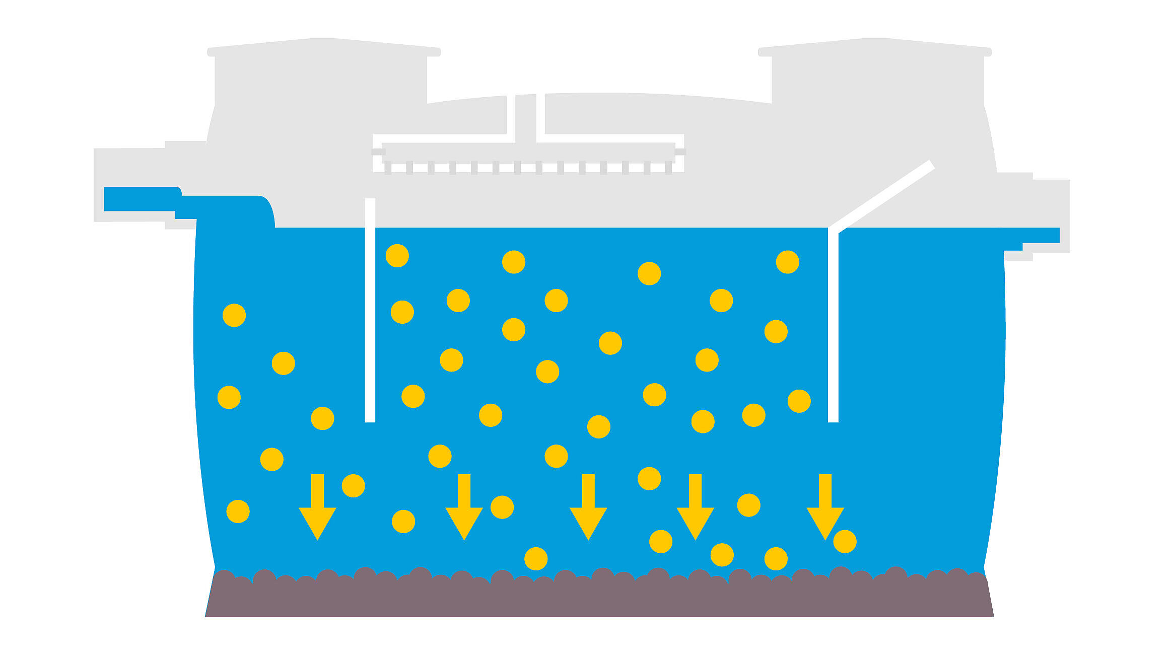 Functional diagram of starch separator: 3. Formation of starch layer 