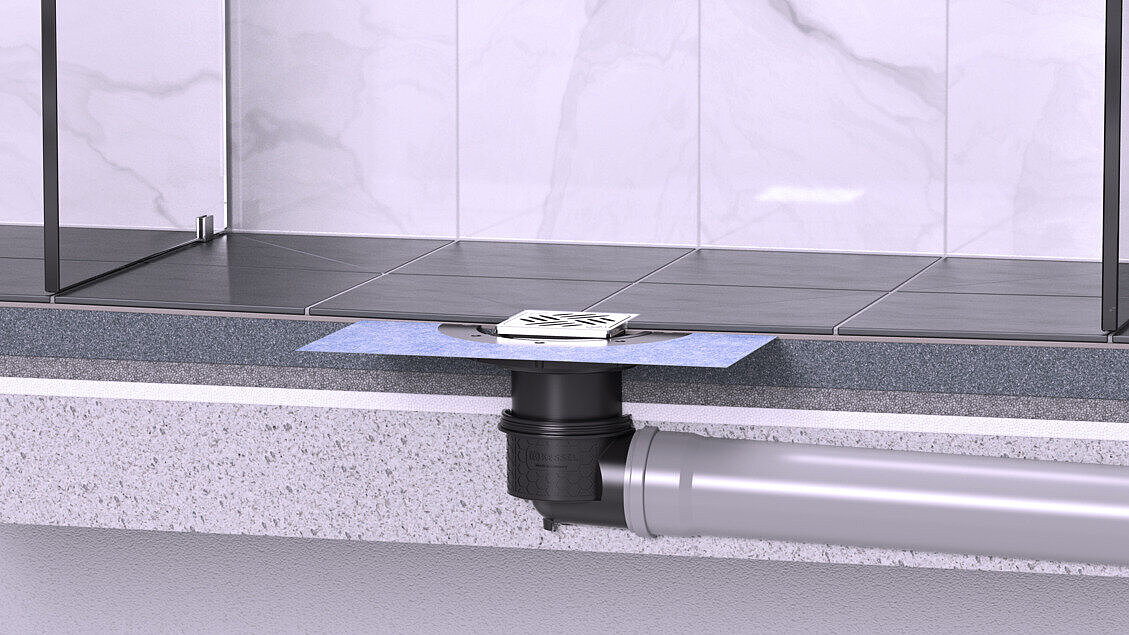 Installation guide for the Practicus floor drain with Variofix upper section in the shower Installation guide for the Practicus floor drain with Variofix upper section in the shower