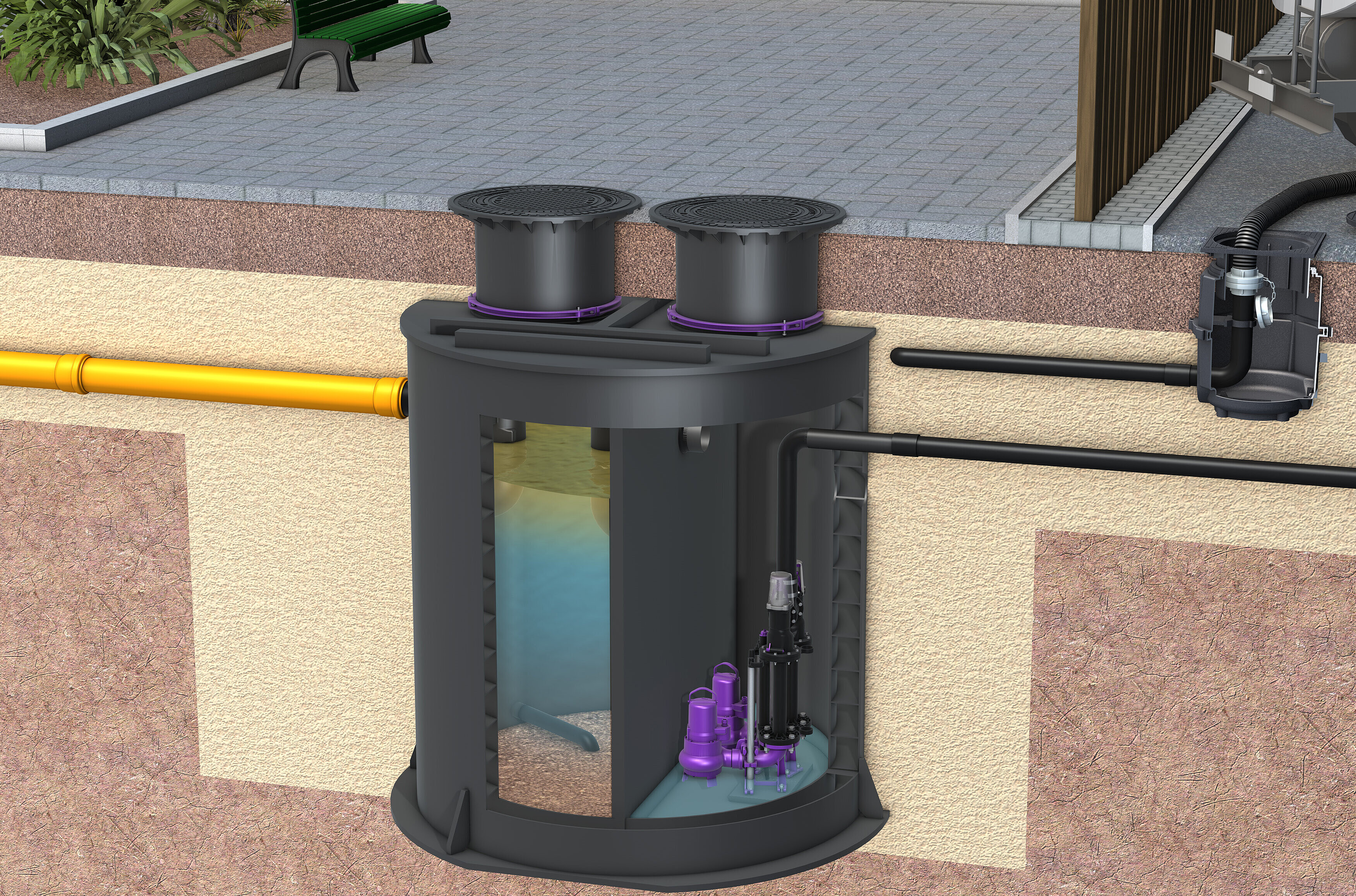Emptying the EasyClean ground Multi