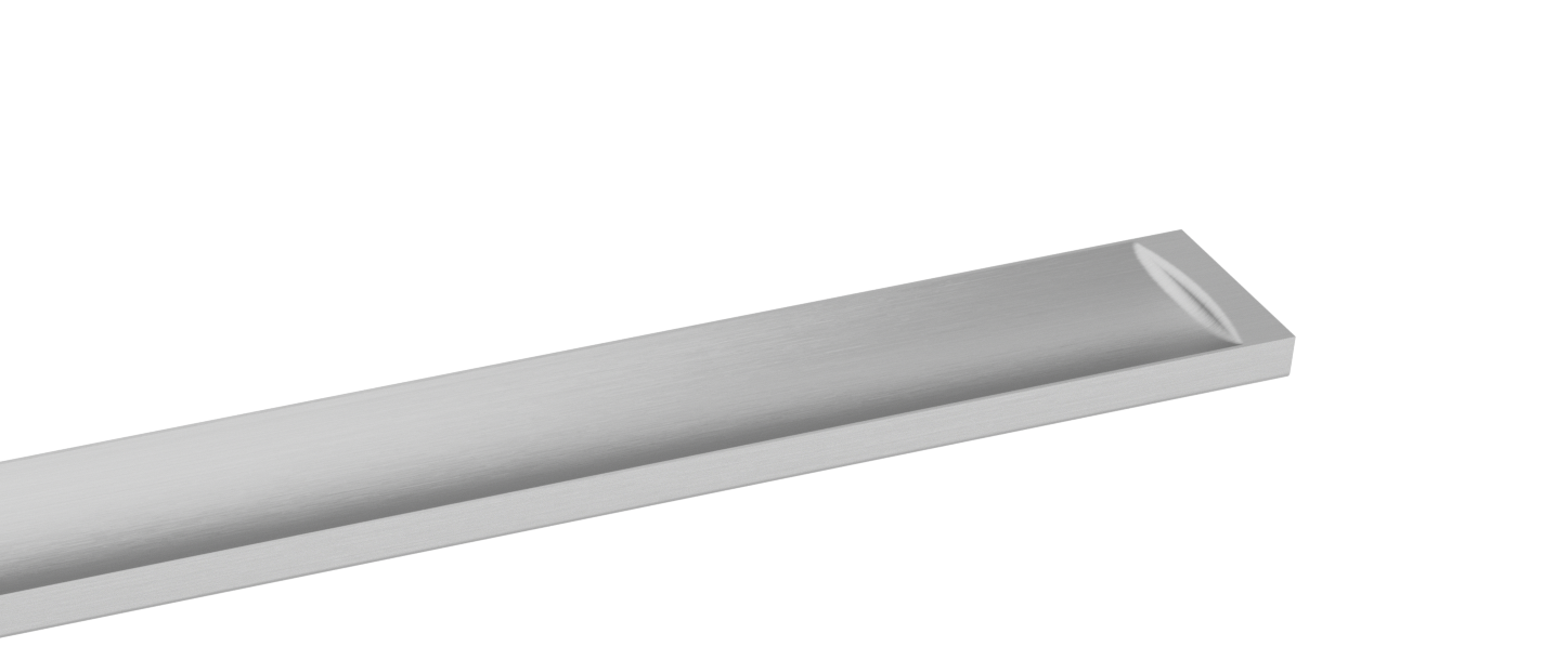 The insert of the Linearis is made of brushed or polished V4A stainless steel