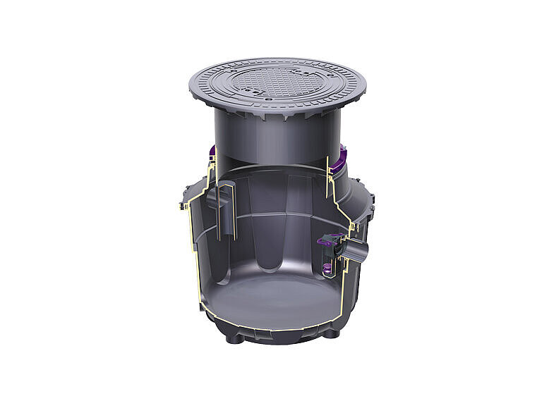 EasyOil ground oil/fuel separator - KESSEL - Leading in drainage