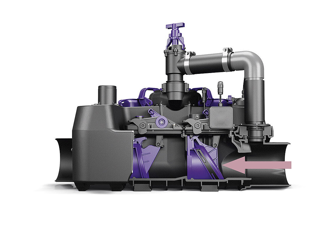 Reliable protection in the event of backwater with the Ecolift L.