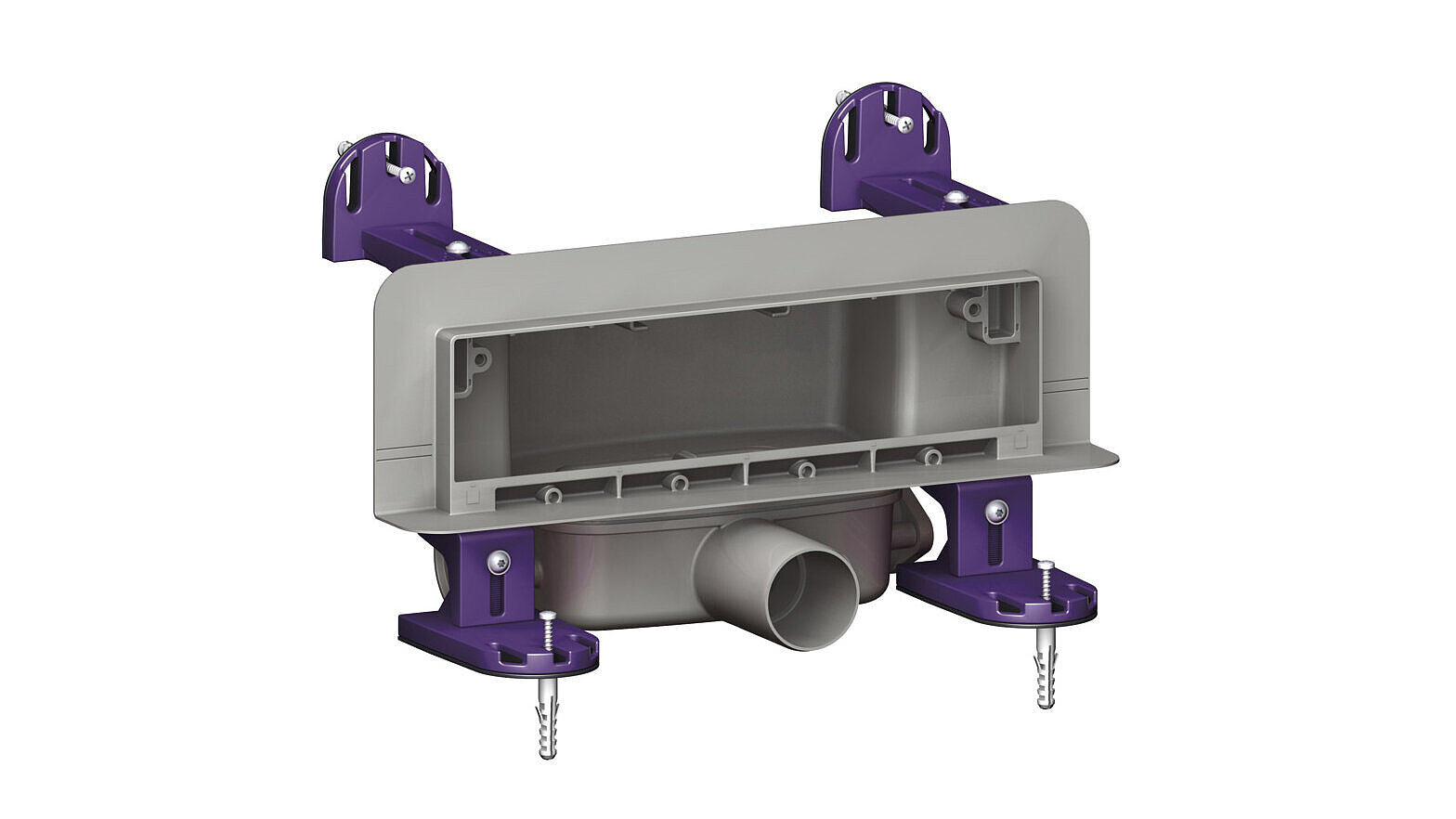 Scada wall drain without cover