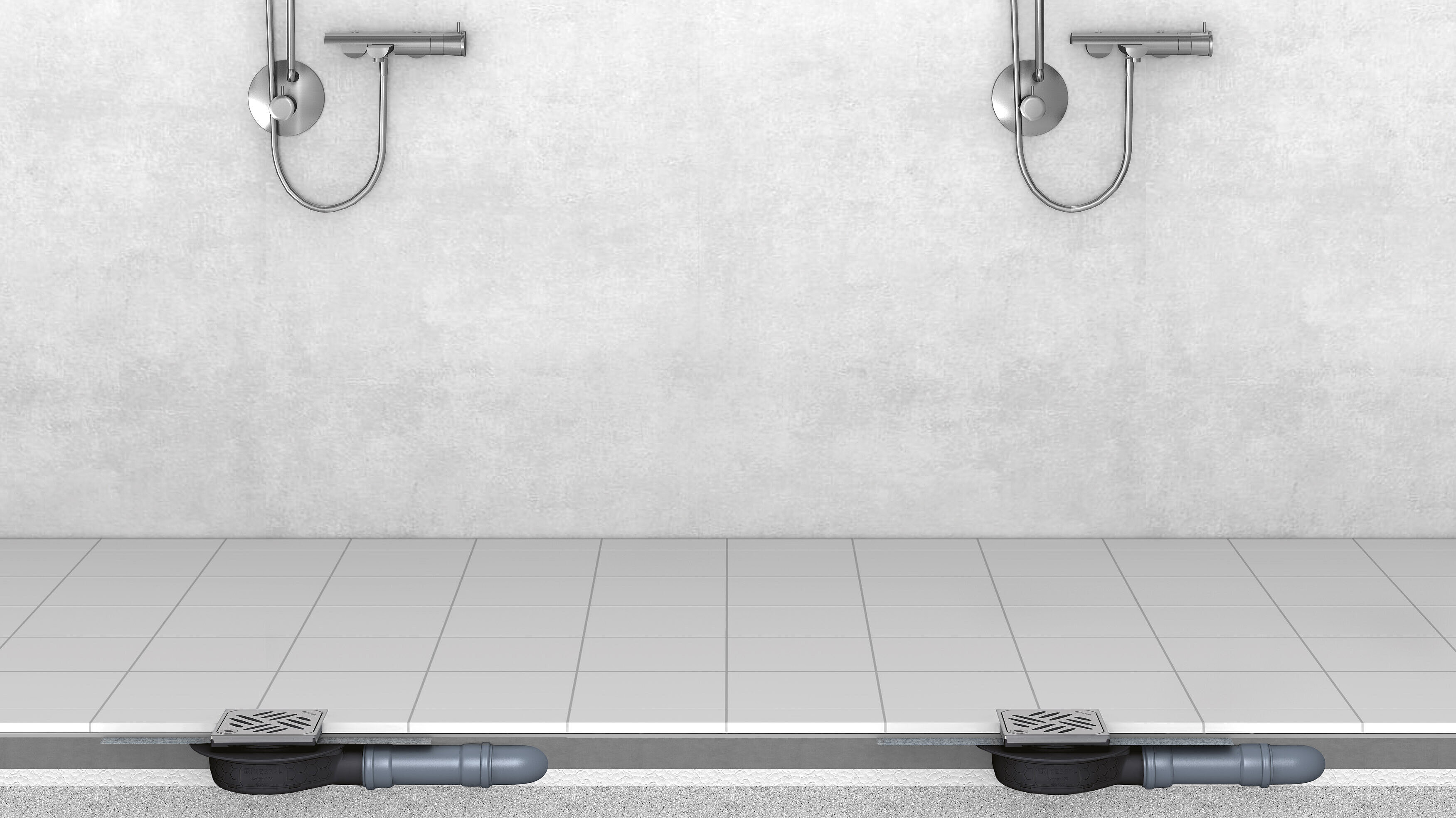 Installation recommendation for the Ultraflat bathroom drain in a public shower area Installation recommendation for the Ultraflat bathroom drain in a public shower area