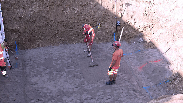 A picture of an excavation pit A picture of an excavation pit