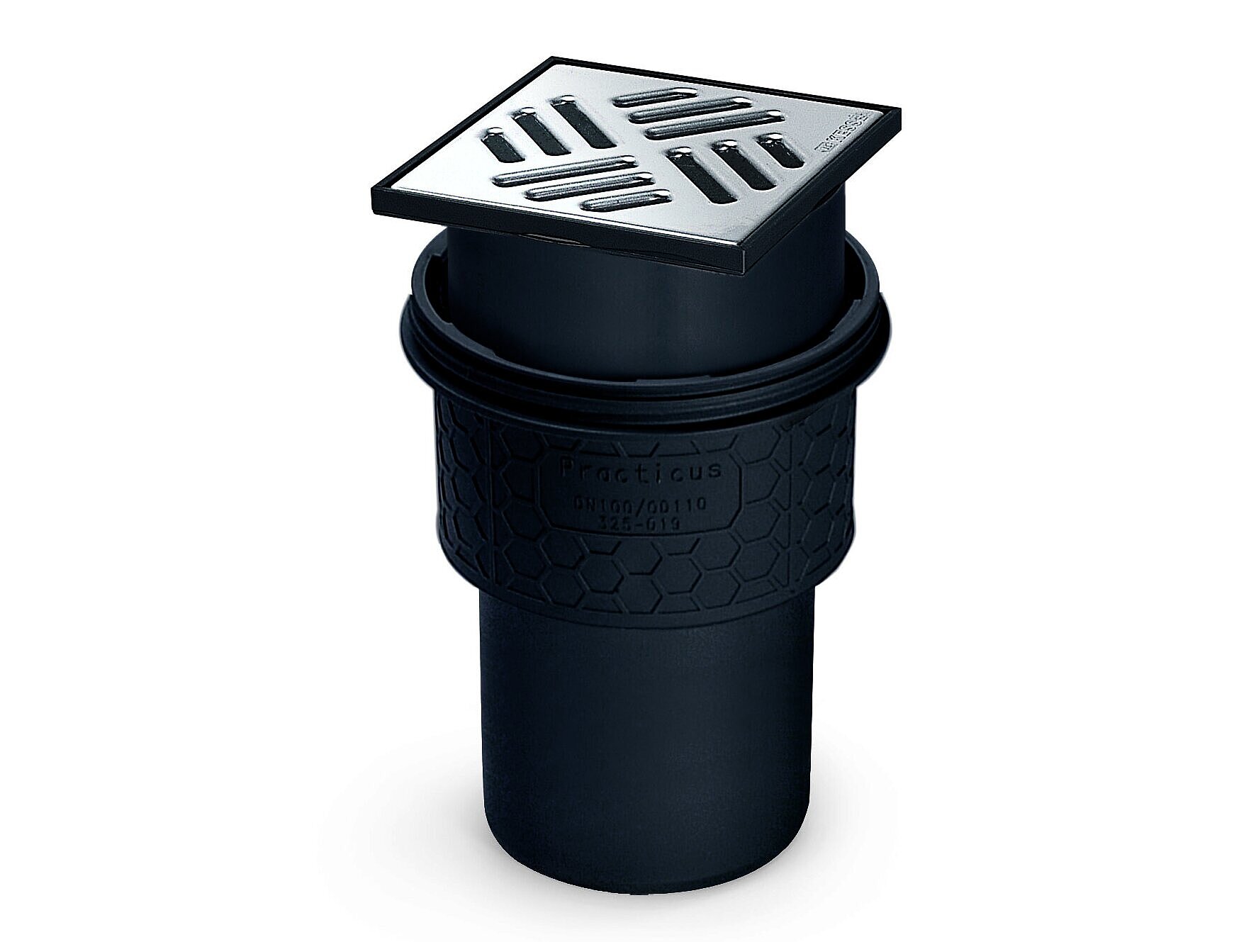Practicus basement drain, vertical outlet, without a backwater valve