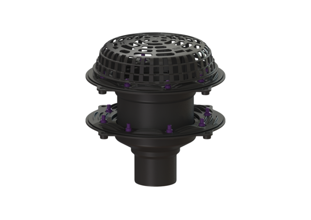 Roof drain for flat roof surfaces Ecoguss